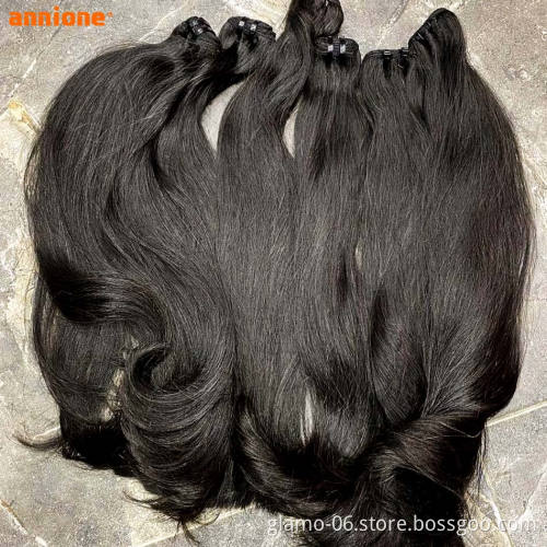 Super Double Drawn Vietnamese Virgin Human Hair,12A Grade Bone Straight Vietnam Human Hair Extension, Bundle Raw Vietnamese Hair